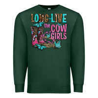 Sports Green long live the cowgirls olivia Premium Sweatshirt - OliviaCreatesArt