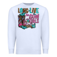 White long live the cowgirls olivia Premium Sweatshirt - OliviaCreatesArt