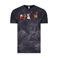 Cloud Black Cartoon Christmas Characters Vintage Tee - MaliasSmallBusiness