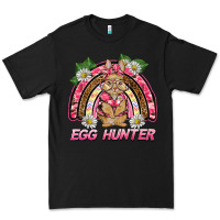 Black easter pink camouflage egg hunter  bunny rainbow Premium Tee - BarkalooDesign