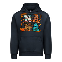 Navy Fall Autumn Leopard Nana Urban Hoodie - LillyAllenDesigns