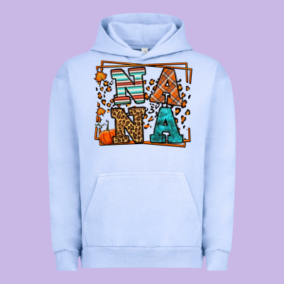 Fall Autumn Leopard Nana Urban Hoodie Designed By Lillyallendesigns
