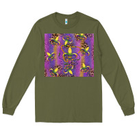 Army Green mardi gras fleur de lis Long Sleeve Tee - RanaPortraitStore