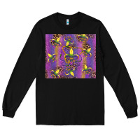 Black mardi gras fleur de lis Long Sleeve Tee - RanaPortraitStore