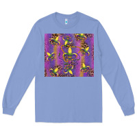 Colony Blue mardi gras fleur de lis Long Sleeve Tee - RanaPortraitStore