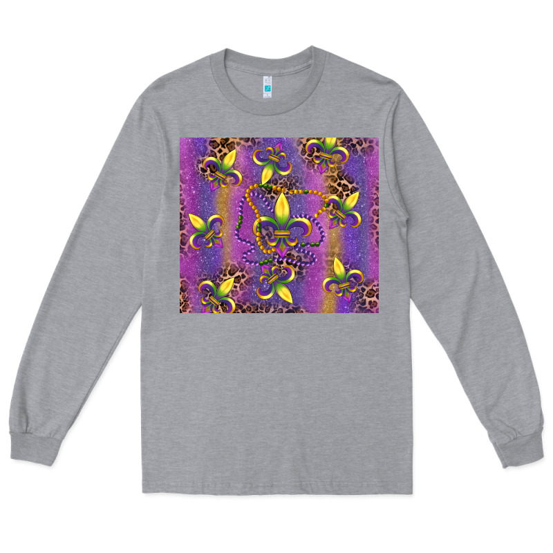 Mardi Gras Fleur De Lis Long Sleeve Tee by RanaPortraitStore | Teevron