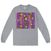 Heather Grey mardi gras fleur de lis Long Sleeve Tee - RanaPortraitStore