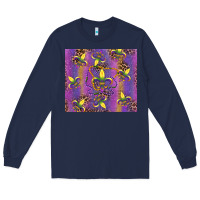 Navy mardi gras fleur de lis Long Sleeve Tee - RanaPortraitStore