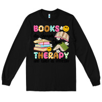 Black books are cheaper than therapy and twice as effective Long Sleeve Tee - Artiststas