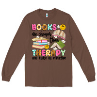 Chestnut books are cheaper than therapy and twice as effective Long Sleeve Tee - Artiststas