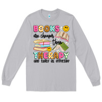 Moon Dust books are cheaper than therapy and twice as effective Long Sleeve Tee - Artiststas