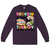 Plum books are cheaper than therapy and twice as effective Long Sleeve Tee - Artiststas