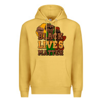 Antique Gold black lives matter Premium Hoodie - HowdyJamesFarm