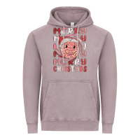 Vintage Zinc merry christmas smiling face Vintage Hoodie - MaliasSmallBusiness