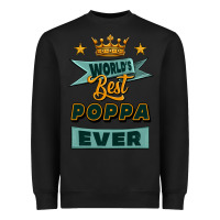 Black world's best poppa ever Heavyweight Sweatshirt - Jasminsmagicworld