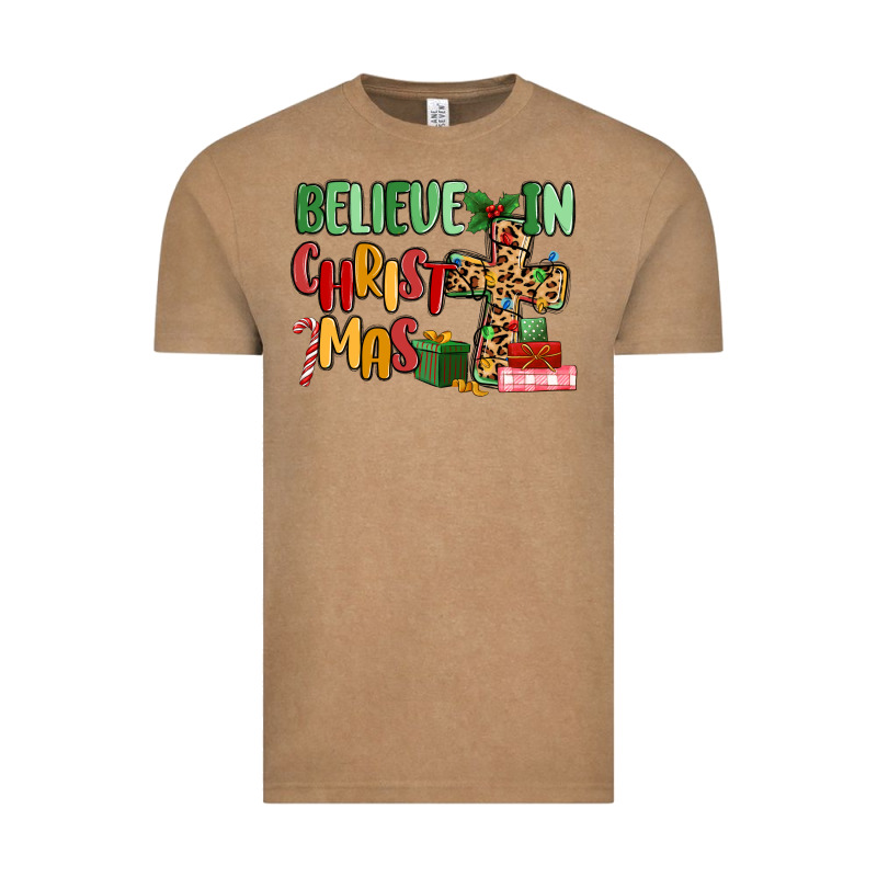 Believe In Christmas Vintage Tee by MaliasSmallBusiness | Teevron