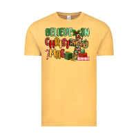Vintage Mustard believe in christmas Vintage Tee - MaliasSmallBusiness