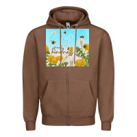 Chestnut spread kindness with dandelions Zipper Hoodie - TumblerDesignByShophia