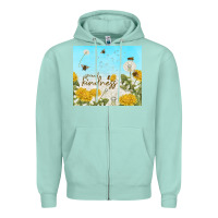 Seafoam spread kindness with dandelions Zipper Hoodie - TumblerDesignByShophia