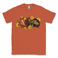 Copper western horses Classic Tee - MaliasSmallBusiness