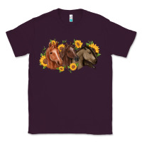 Plum western horses Classic Tee - MaliasSmallBusiness