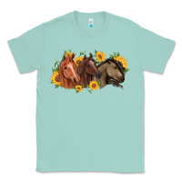 Seafoam western horses Classic Tee - MaliasSmallBusiness