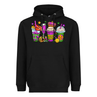 Black mardi gras coffee cups Heavyweight Hoodie - OliviaCreatesArt
