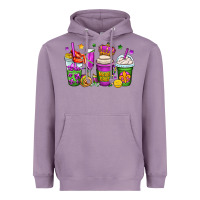 Lavender mardi gras coffee cups Heavyweight Hoodie - OliviaCreatesArt