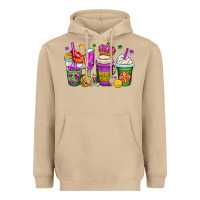 Mushroom mardi gras coffee cups Heavyweight Hoodie - OliviaCreatesArt