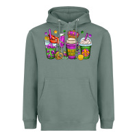 Sage mardi gras coffee cups Heavyweight Hoodie - OliviaCreatesArt