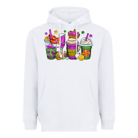 White mardi gras coffee cups Heavyweight Hoodie - OliviaCreatesArt