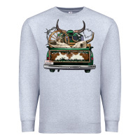 Heather Grey cowhide and hunter truck olivia Premium Sweatshirt - OliviaCreatesArt
