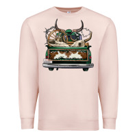 Pale Pink cowhide and hunter truck olivia Premium Sweatshirt - OliviaCreatesArt