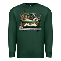 Sports Green cowhide and hunter truck olivia Premium Sweatshirt - OliviaCreatesArt