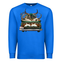 True Royal cowhide and hunter truck olivia Premium Sweatshirt - OliviaCreatesArt