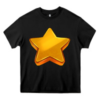 Black 3d golden stars Heavy Core Tee - AdoDesignShop
