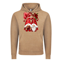 Vintage Coffee valentines day gnomies Vintage Hoodie - NancyCooperArtShop