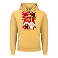 Vintage Mustard valentines day gnomies Vintage Hoodie - NancyCooperArtShop