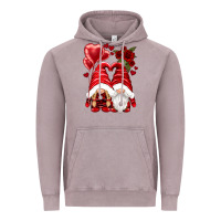 Vintage Zinc valentines day gnomies Vintage Hoodie - NancyCooperArtShop