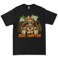 Black easter egg hunter  rabbit rainbow Premium Tee - BarkalooDesign