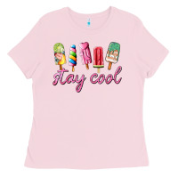 Bubblegum Pink stay cool Ladies Tee - AdoDesignShop