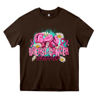 Chocolate Brown breast cancer warrior Heavy Core Tee - AdoDesignShop