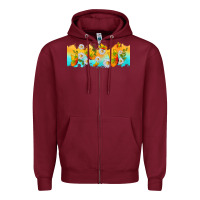 Burgundy butterflies summer Zipper Hoodie - TumblerDesignByShophia