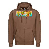 Chestnut butterflies summer Zipper Hoodie - TumblerDesignByShophia