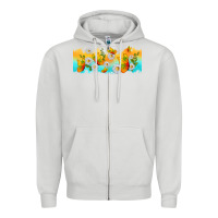 Dove Grey butterflies summer Zipper Hoodie - TumblerDesignByShophia