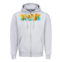 Heather Grey butterflies summer Zipper Hoodie - TumblerDesignByShophia