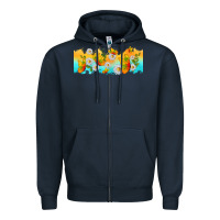 Navy butterflies summer Zipper Hoodie - TumblerDesignByShophia