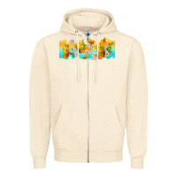 Sandshell butterflies summer Zipper Hoodie - TumblerDesignByShophia
