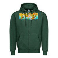 Sports Green butterflies summer Zipper Hoodie - TumblerDesignByShophia