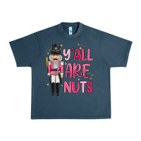 Midnight Navy yall are nuts Urban Heavy Tee - MaliasSmallBusiness